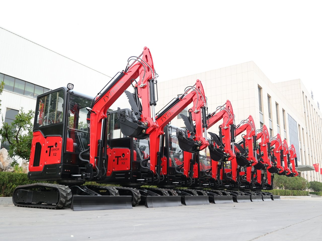 Mini Excavators with perkins engine