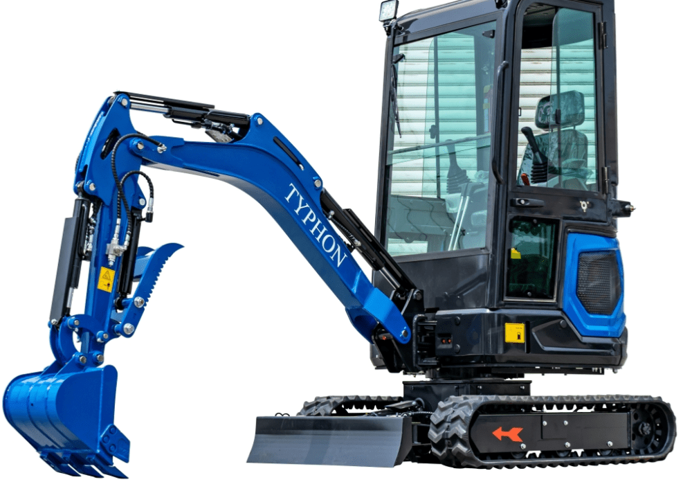 TYPHON 18 FLEX PRO 1.8 Ton Mini Excavator USA with 12 attachments - Image 3