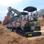 2025 4,000 lb Green TYPHON TERROR XX Mini Excavator Rubber Track with Kubota D902 Diesel Engine USA