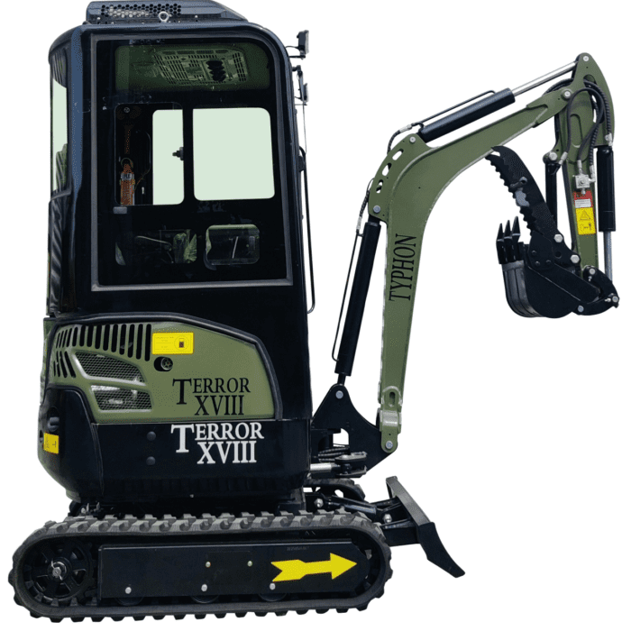 TYPHON TERROR XVIII Prestige 2 Ton Mini Excavator KUBOTA Diesel Engine USA