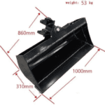 Excavator Attachment 1000mm Tilt Bucket 39" Hydraulic Tilting Bucket Heavy Duty USA