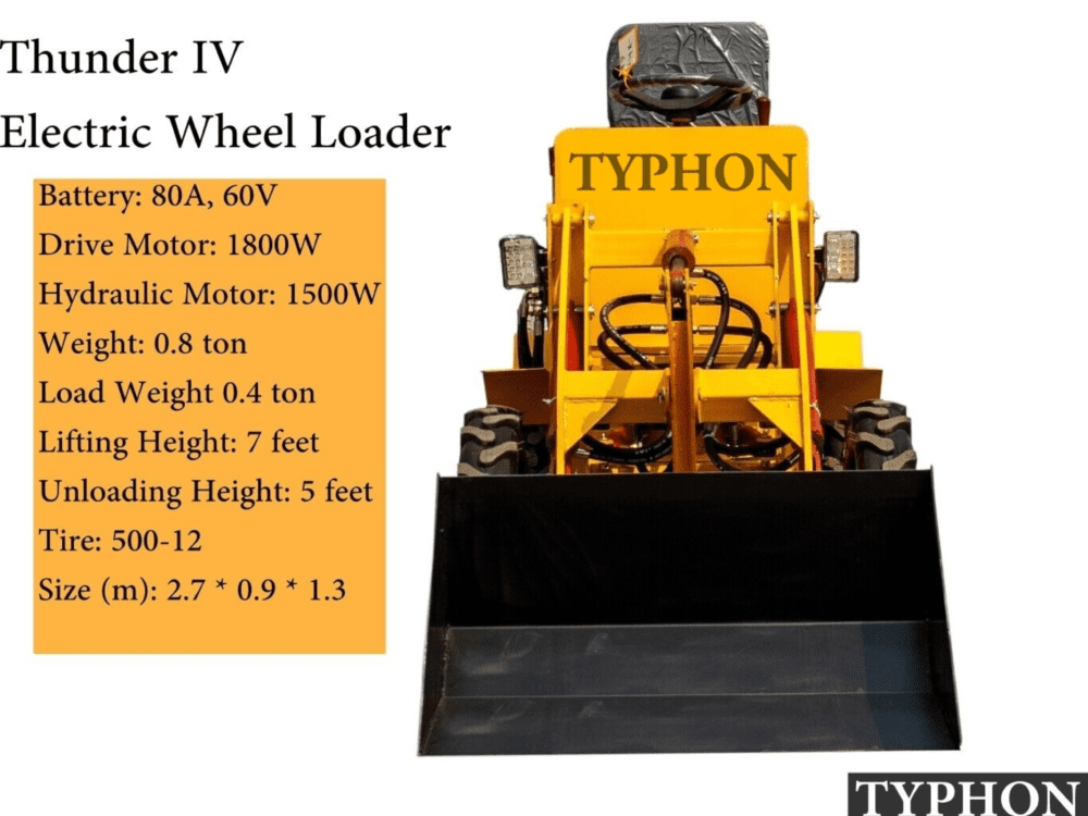 TYPHON Thunder IV Electric Wheel Loader USA - Image 5