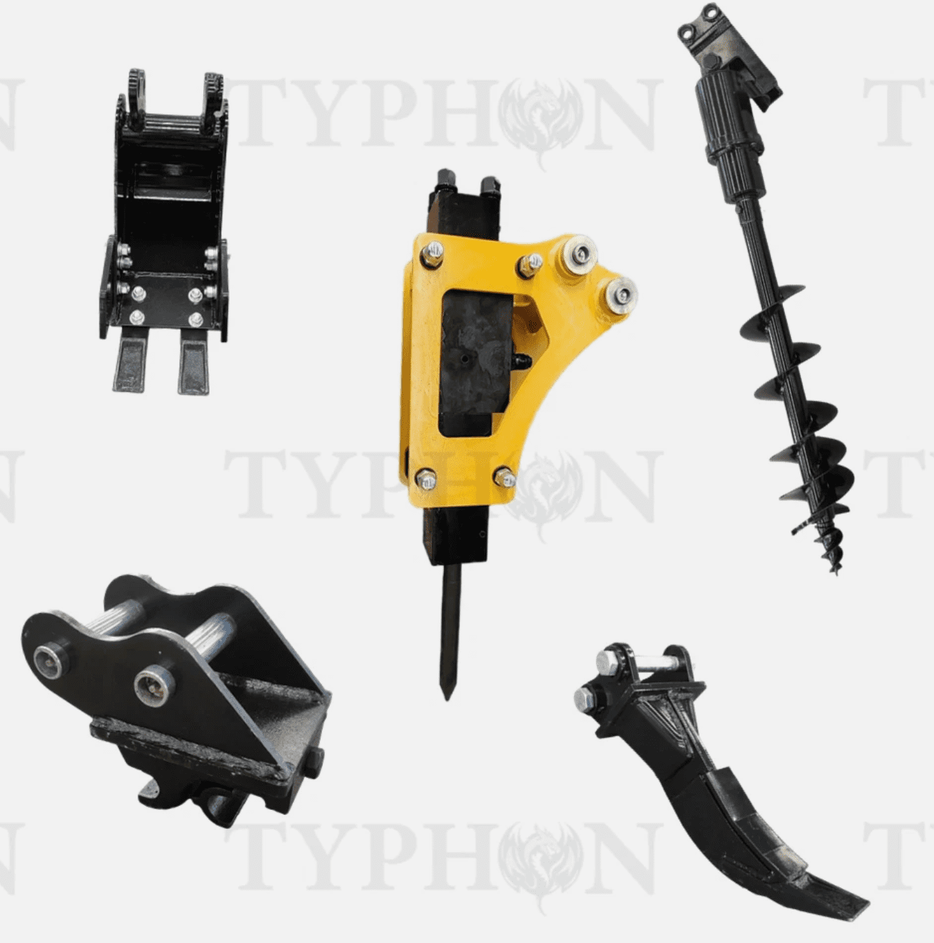 5-in-1 0.8-2 Ton Excavator Attachments