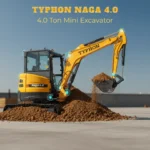 TYPHON NAGA 4.0 4 ton mini excavator with Yanmar engine and metal tracks