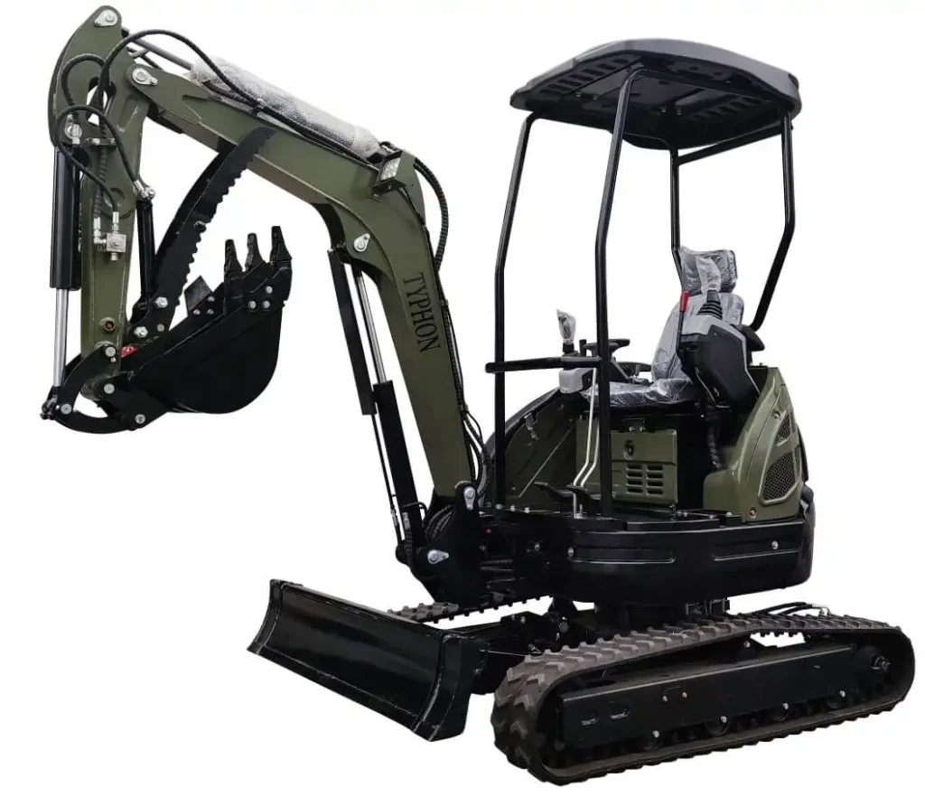 TYPHON TERROR XXV 2.5 Ton Mini Excavator w 2.5 Ton 25.1hp Kubota D1105 Diesel Engine