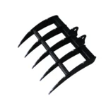 Mini Excavator Attachment Rake 22" Wide TYPHON Attachments For 2-3.5 ton Diggers For TERROR X2 PRO