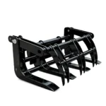 TYPHON Skoop Heavy-Duty Wheel Loader Log Grapple 295 lbs Robust Log & Brush Handler with 6+4 Tine Grip