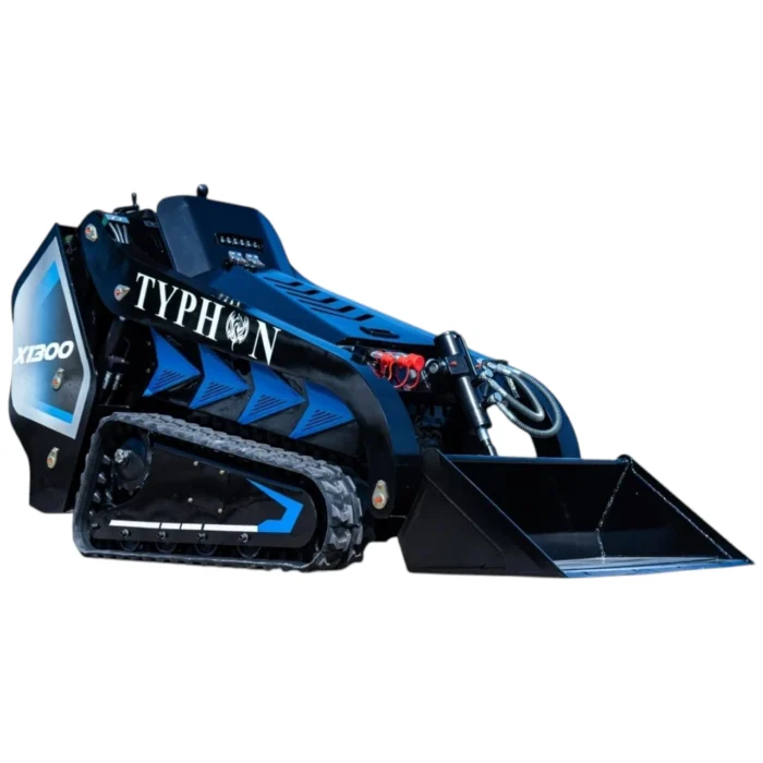 3040lbs TYPHON STOMP X1300 25HP Kubota D1105 EPA Diesel Mini Skid Steer Loader