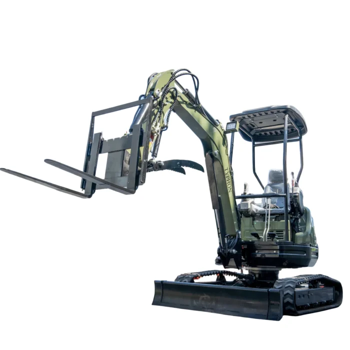 Pallet Fork Attachment Adjustable Stabilizer Bar USA for TERROR XXV and other 2.1-3 Ton Mini Excavators