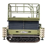 TYPHON xFlex-4068ET Electric Rubber Track Scissor Lift 3.2 Ton with 5.4HP Hydraulic Pump Motor Drive and Hydraulic Lifting Cylinder, 40 ft Max Lifting Height