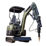 Mini Excavator Hydraulic Wood Splitter Drill Attachment 150mm TYPHON Compatible