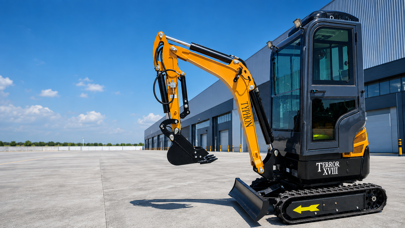TYPHON TERROR XVIII mini excavator showcase